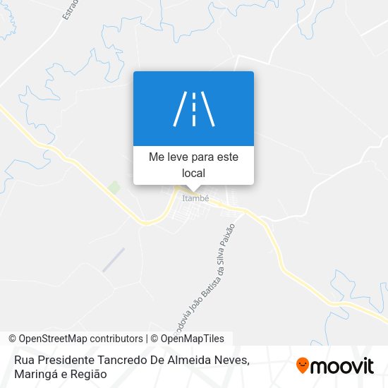 Rua Presidente Tancredo De Almeida Neves mapa