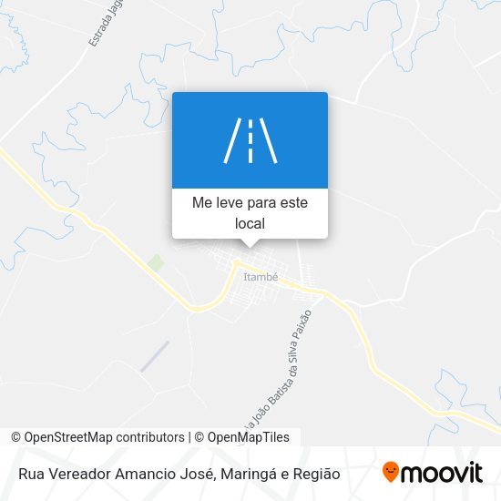 Rua Vereador Amancio José mapa