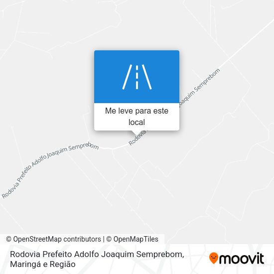 Rodovia Prefeito Adolfo Joaquim Semprebom mapa