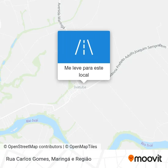 Rua Carlos Gomes mapa