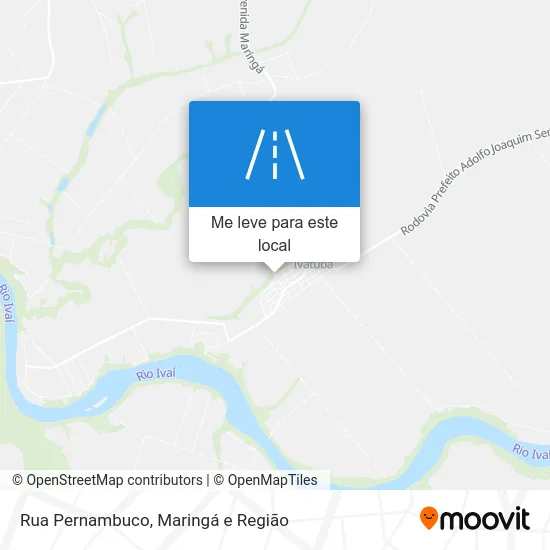 Rua Pernambuco mapa