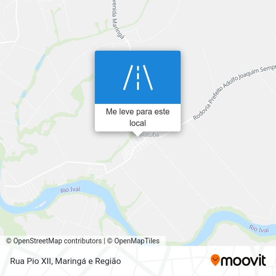 Rua Pio XII mapa