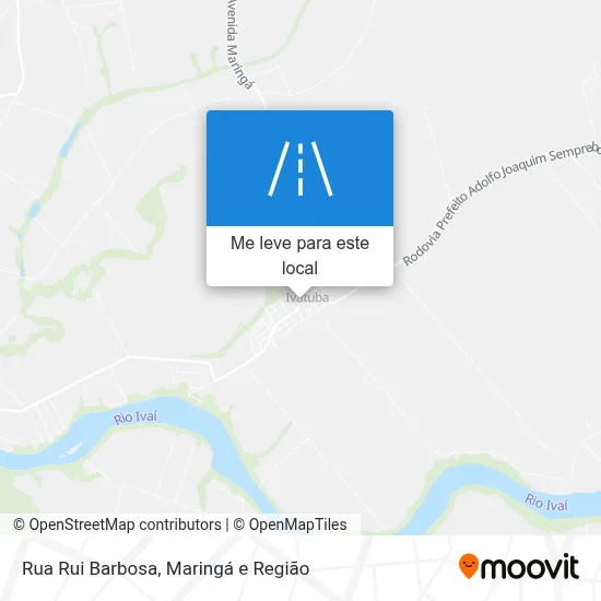 Rua Rui Barbosa mapa