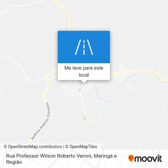 Rua Professor Wilson Roberto Veroni mapa