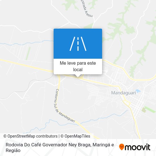 Rodovia Do Café Governador Ney Braga mapa