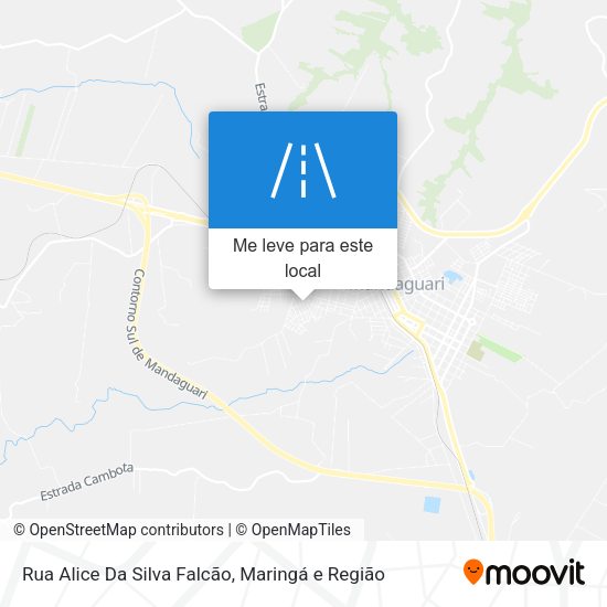 Rua Alice Da Silva Falcão mapa