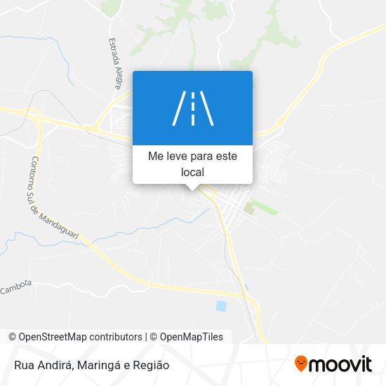 Rua Andirá mapa