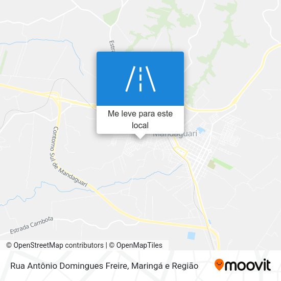 Rua Antônio Domingues Freire mapa