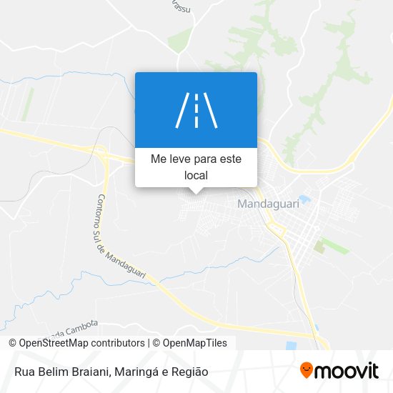 Rua Belim Braiani mapa