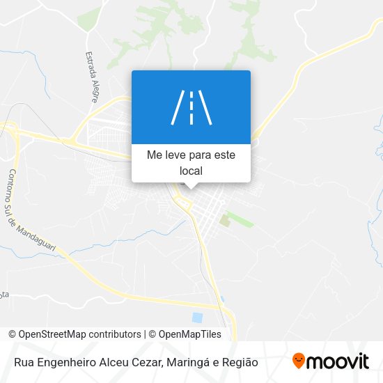 Rua Engenheiro Alceu Cezar mapa