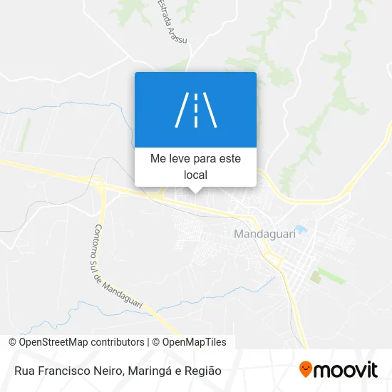 Rua Francisco Neiro mapa