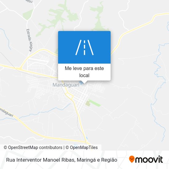 Rua Interventor Manoel Ribas mapa