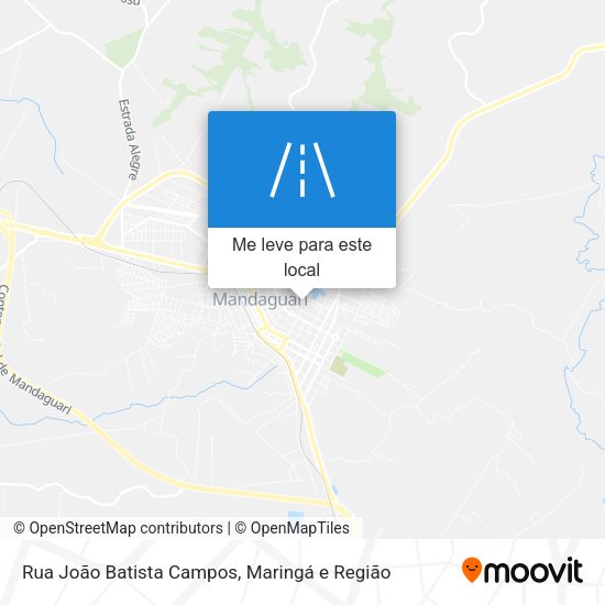 Rua João Batista Campos mapa