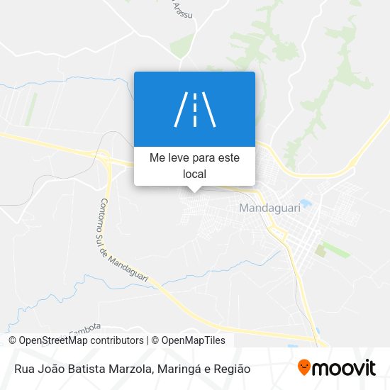 Rua João Batista Marzola mapa