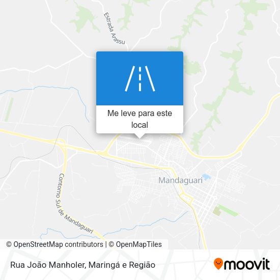 Rua João Manholer mapa