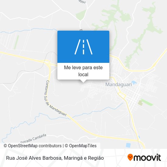 Rua José Alves Barbosa mapa