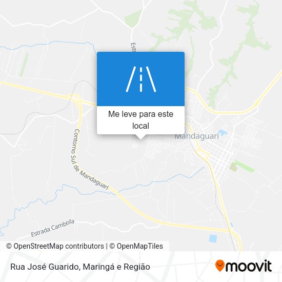Rua José Guarido mapa