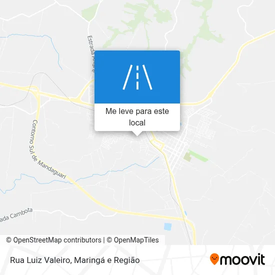 Rua Luiz Valeiro mapa
