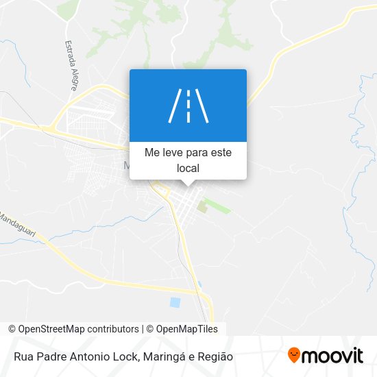 Rua Padre Antonio Lock mapa