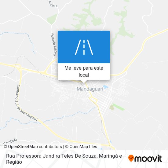 Rua Professora Jandira Teles De Souza mapa