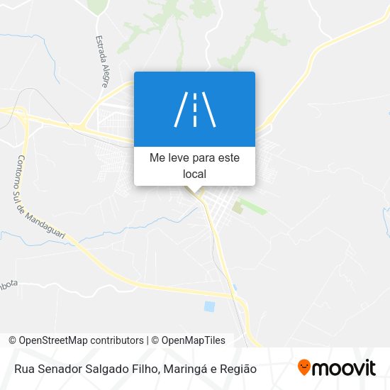 Rua Senador Salgado Filho mapa