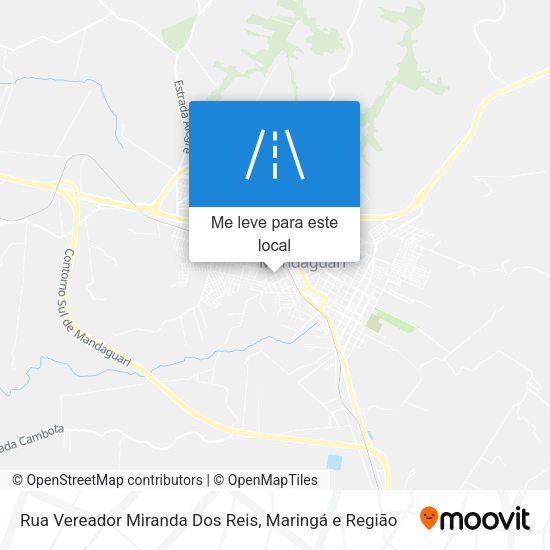 Rua Vereador Miranda Dos Reis mapa