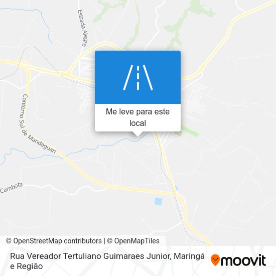 Rua Vereador Tertuliano Guimaraes Junior mapa