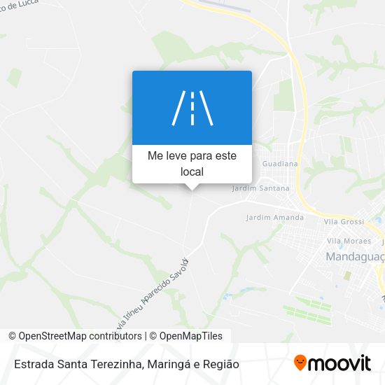 Estrada Santa Terezinha mapa