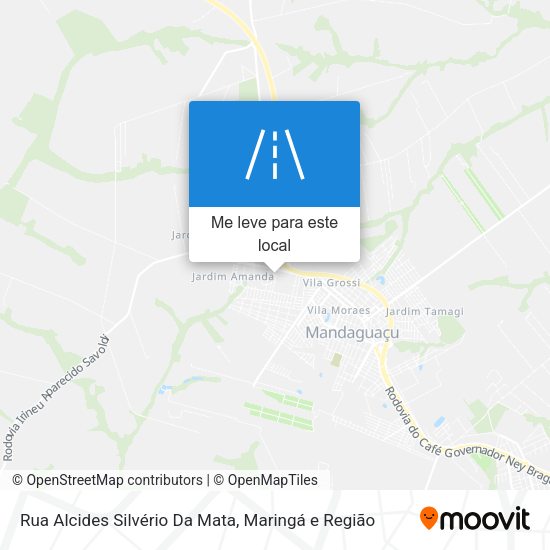 Rua Alcides Silvério Da Mata mapa