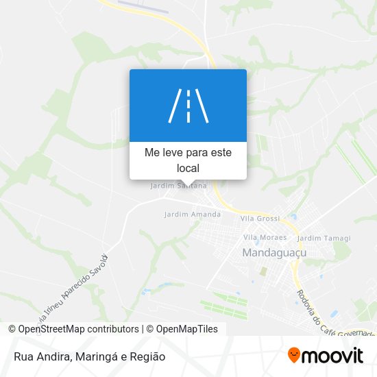 Rua Andira mapa