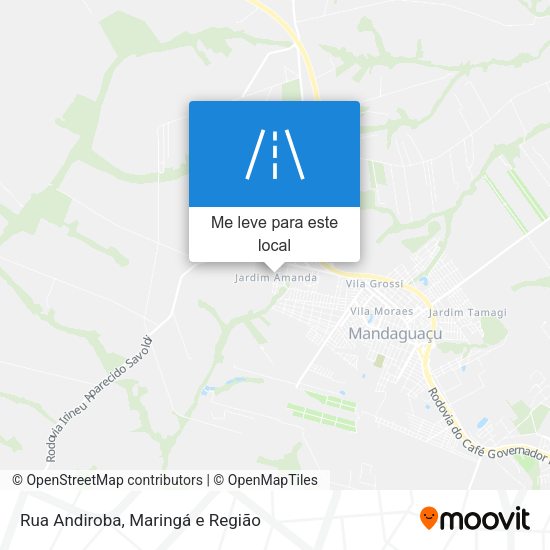 Rua Andiroba mapa