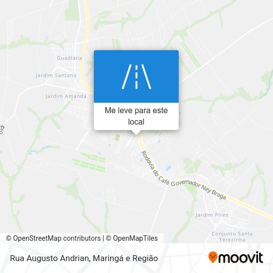 Rua Augusto Andrian mapa