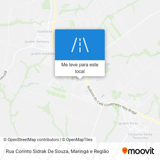 Rua Corinto Sidrak De Souza mapa
