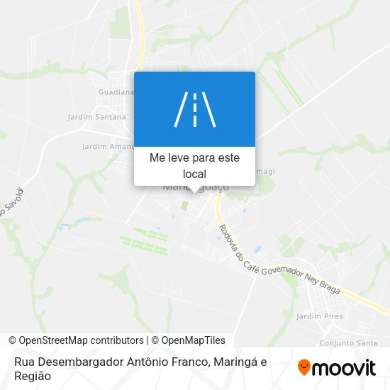 Rua Desembargador Antônio Franco mapa