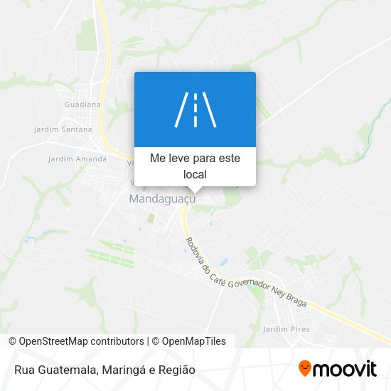 Rua Guatemala mapa