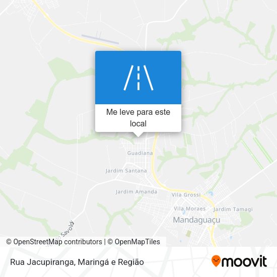Rua Jacupiranga mapa
