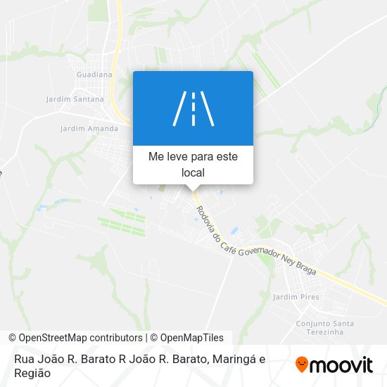 Rua João R. Barato R João R. Barato mapa