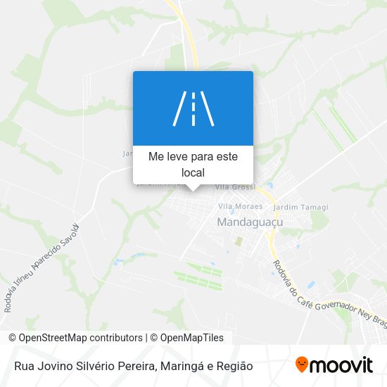 Rua Jovino Silvério Pereira mapa