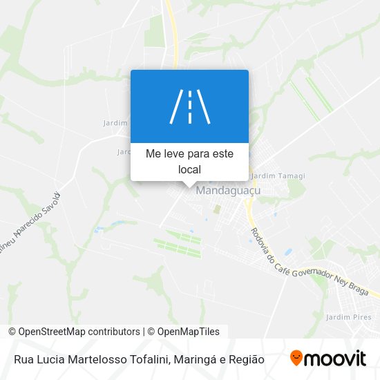 Rua Lucia Martelosso Tofalini mapa