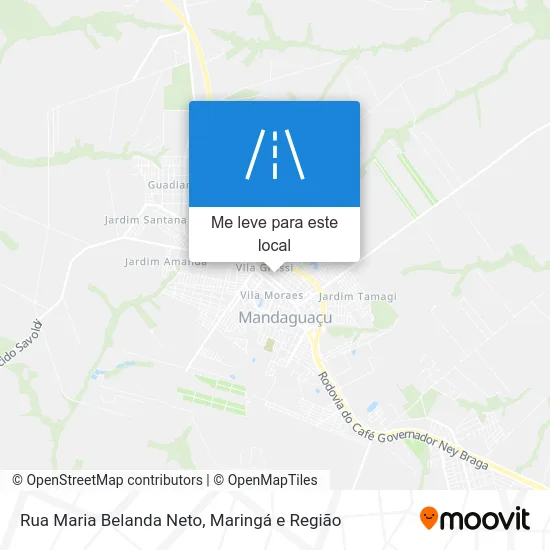 Rua Maria Belanda Neto mapa