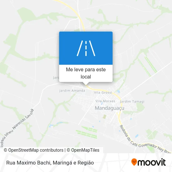 Rua Maximo Bachi mapa