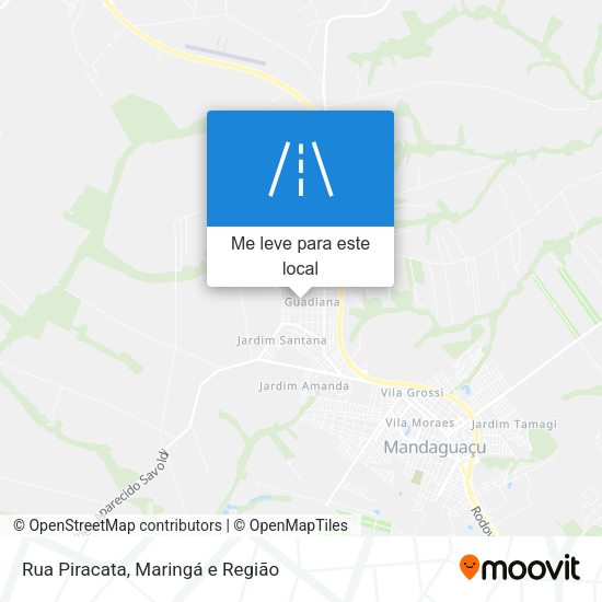 Rua Piracata mapa