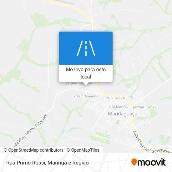 Rua Primo Rossi mapa