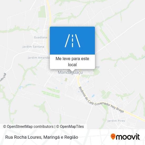 Rua Rocha Loures mapa