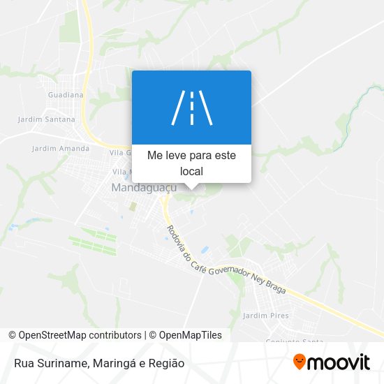 Rua Suriname mapa