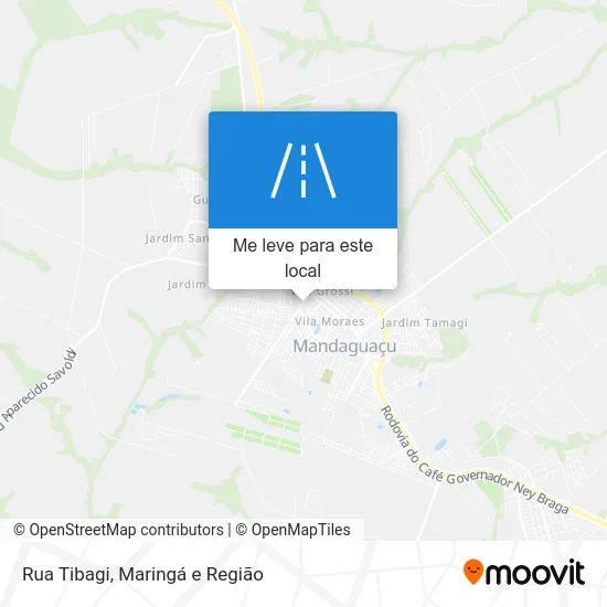 Rua Tibagi mapa