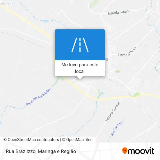 Rua Braz Izzo mapa