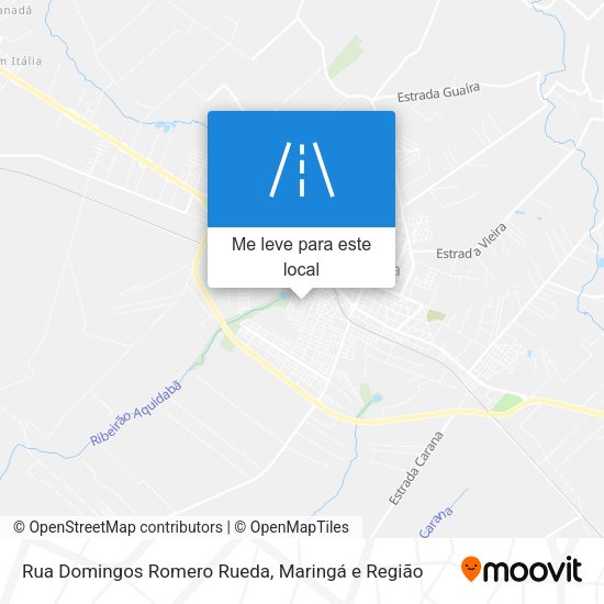 Rua Domingos Romero Rueda mapa