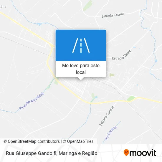 Rua Giuseppe Gandolfi mapa