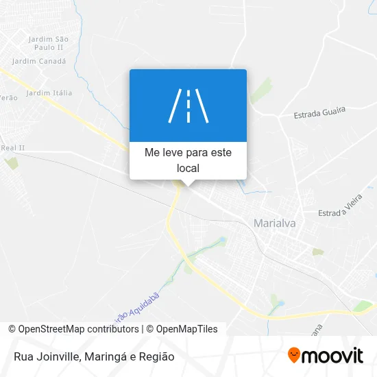 Rua Joinville mapa